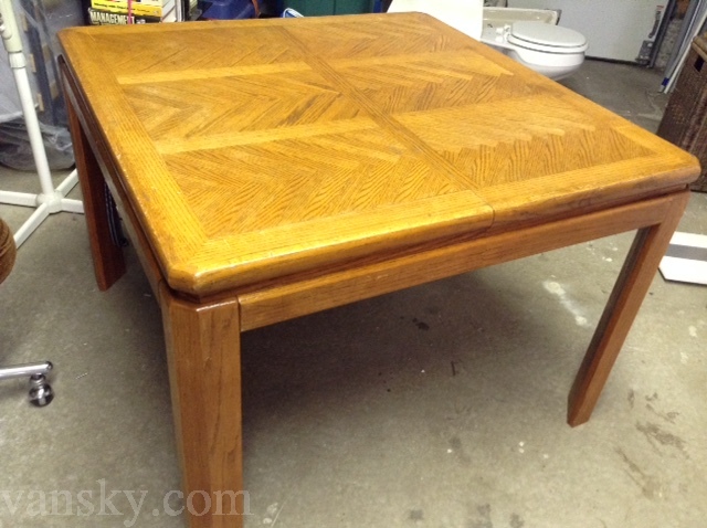 201022235404_2. Solid Oak wood table $65.00 for sale.JPG